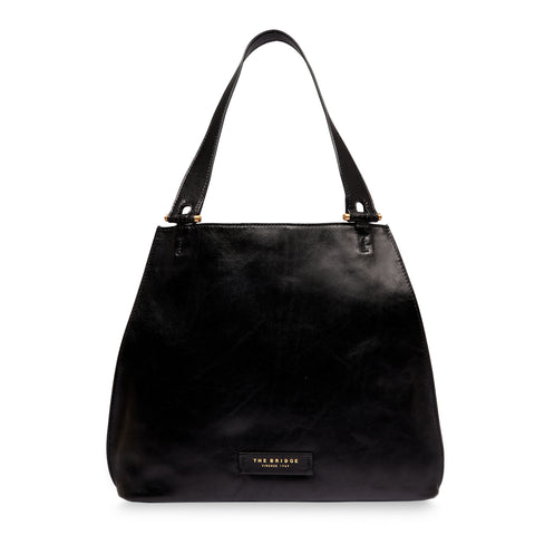 The Bridge - Febe Nero Shoulder Bag - 04264401 - NERO/ABB./ORO