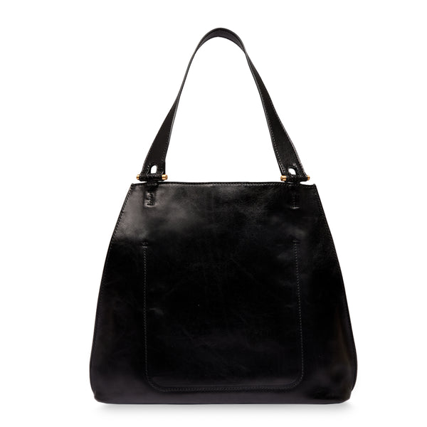 The Bridge - Febe Nero Shoulder Bag - 04264401 - NERO/ABB./ORO