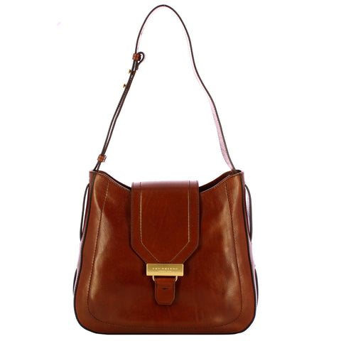The Bridge - Benedetta Marrone Shoulder Bag - 04553201 - MARRONE/14/ORO