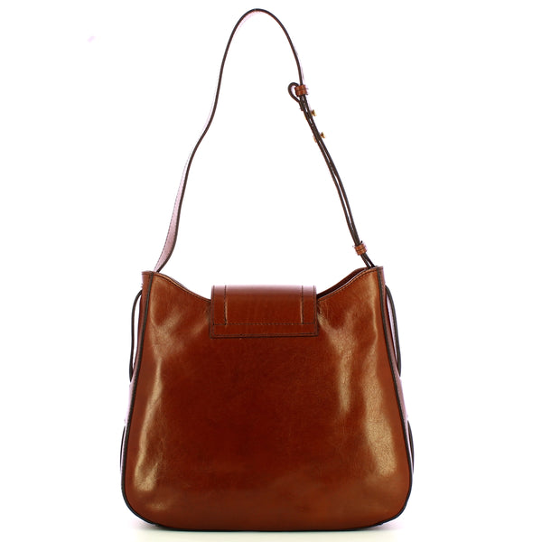 The Bridge - Benedetta Marrone Shoulder Bag - 04553201 - MARRONE/14/ORO