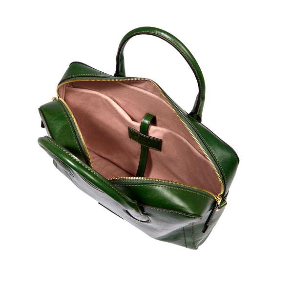The Bridge - Fiona Verde Inglese Laptop Briefcase - 04206401 - VERDE/INGLESE/ABB./ORO