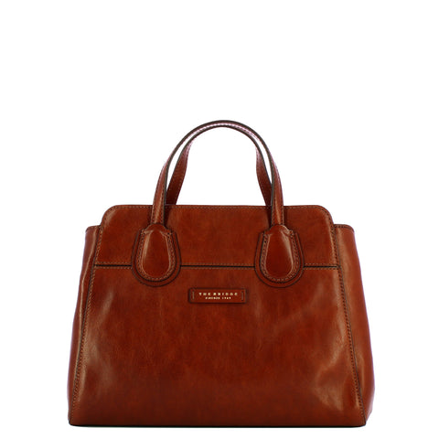 The Bridge - Elettra Marrone Handbag - 04155401 - MARRONE/14/ORO