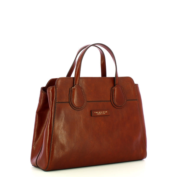 The Bridge - Elettra Marrone Handbag - 04155401 - MARRONE/14/ORO