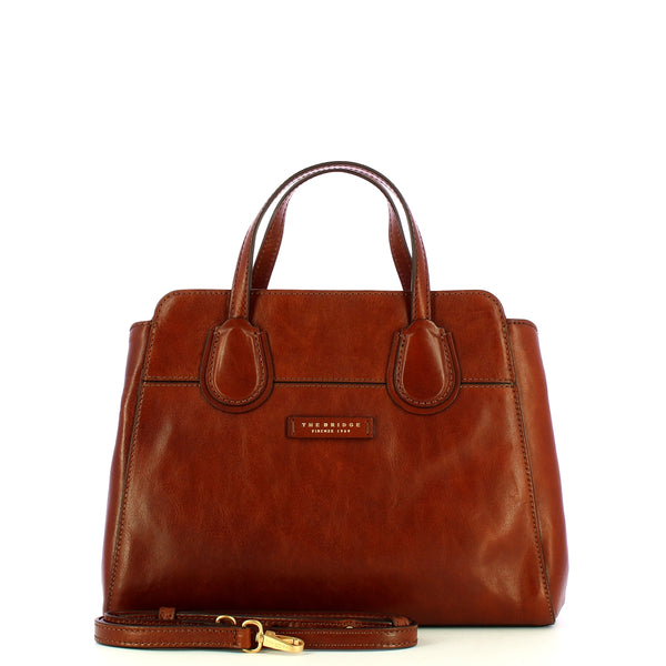The Bridge - Elettra Marrone Handbag - 04155401 - MARRONE/14/ORO