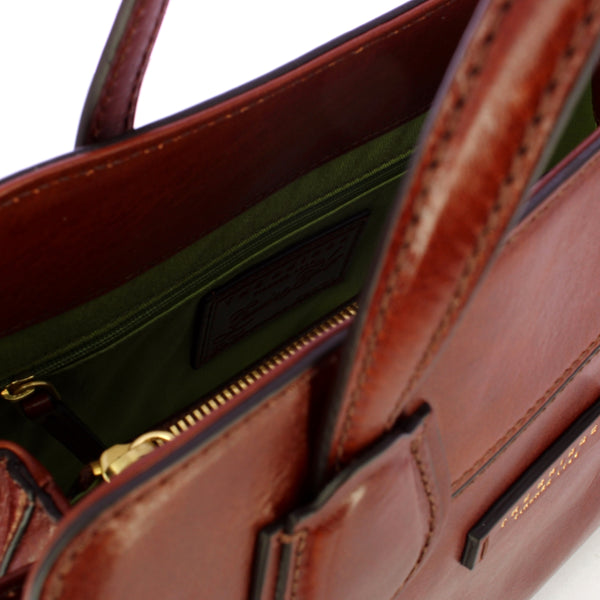 The Bridge - Elettra Marrone Handbag - 04155401 - MARRONE/14/ORO