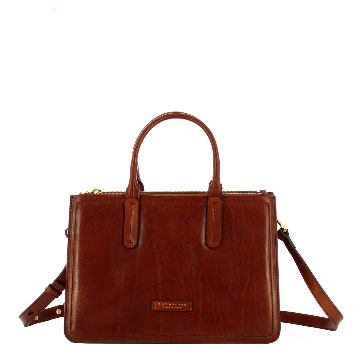The Bridge - Beatrice Marrone Handbag - 04462001 - MARRONE/14/ORO