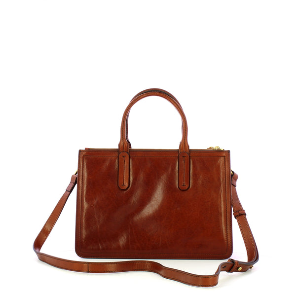 The Bridge - Beatrice Marrone Handbag - 04462001 - MARRONE/14/ORO