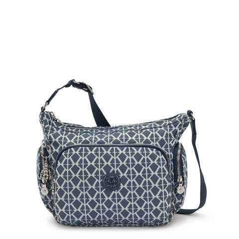 Kipling - Borsa a tracolla Gabb S Navy Sign Jacquard - KPKI8039 - NAVY/SIGN/JQ