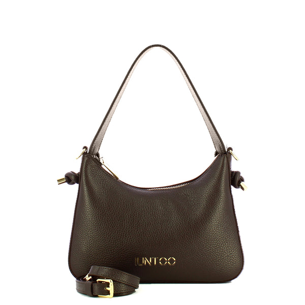 Iuntoo - Nodo Armonia Medium Cioccolato Shoulder Bag - 193002 - CIOCCOLATO/23