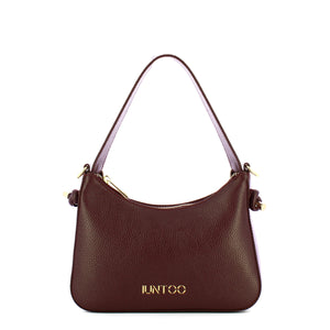 Iuntoo - Nodo Armonia Medium Bordeaux Shoulder Bag - 193002 - BORDEAUX/54