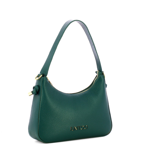 Iuntoo - Nodo Armonia Medium Petrolio Shoulder Bag - 193002 - PETROLIO/33