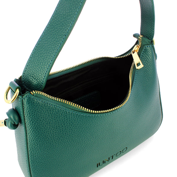 Iuntoo - Nodo Armonia Medium Petrolio Shoulder Bag - 193002 - PETROLIO/33
