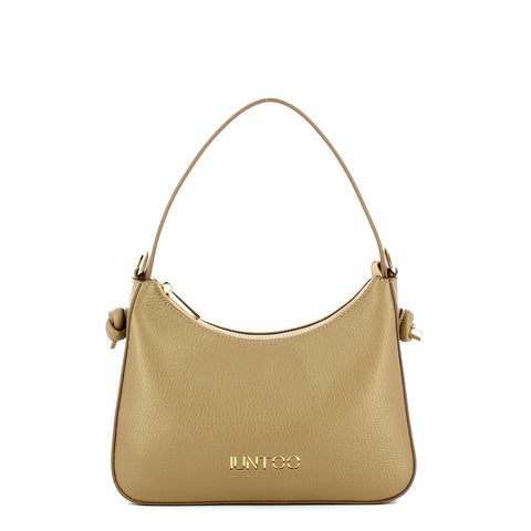 Iuntoo - Nodo Armonia Medium Grigio Fossile Shoulder Bag - 193002 - GRIGIO/FOSSILE/07