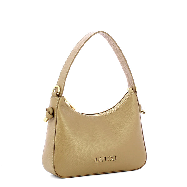 Iuntoo - Nodo Armonia Medium Grigio Fossile Shoulder Bag - 193002 - GRIGIO/FOSSILE/07