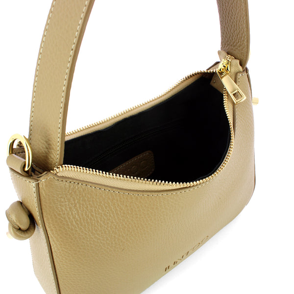 Iuntoo - Nodo Armonia Medium Grigio Fossile Shoulder Bag - 193002 - GRIGIO/FOSSILE/07