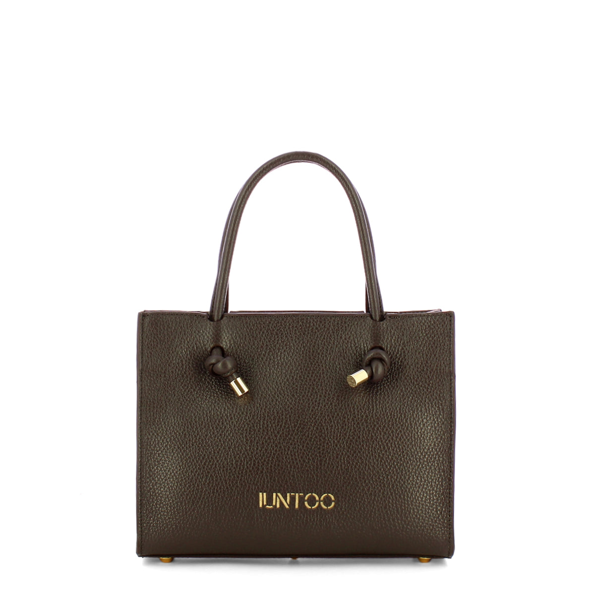 Iuntoo - Nodo Armonia Small Cioccolato Handbag - 195003 - CIOCCOLATO/23