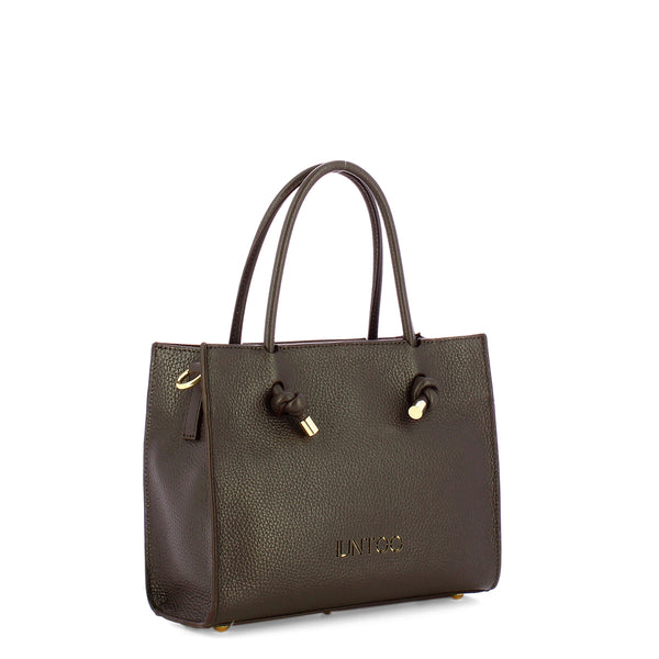 Iuntoo - Nodo Armonia Small Cioccolato Handbag - 195003 - CIOCCOLATO/23
