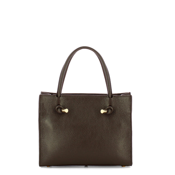 Iuntoo - Nodo Armonia Small Cioccolato Handbag - 195003 - CIOCCOLATO/23