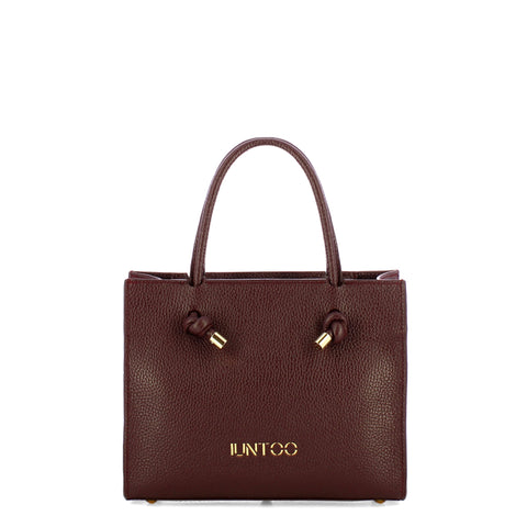 Iuntoo - Nodo Armonia Small Bordeaux Handbag - 195003 - BORDEAUX/54