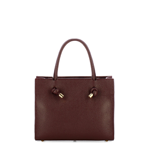 Iuntoo - Nodo Armonia Small Bordeaux Handbag - 195003 - BORDEAUX/54