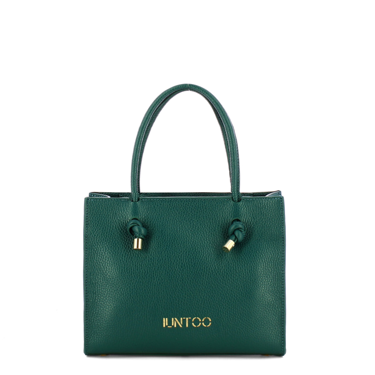 Iuntoo - Nodo Armonia Small Petrolio Handbag - 195003 - PETROLIO/33