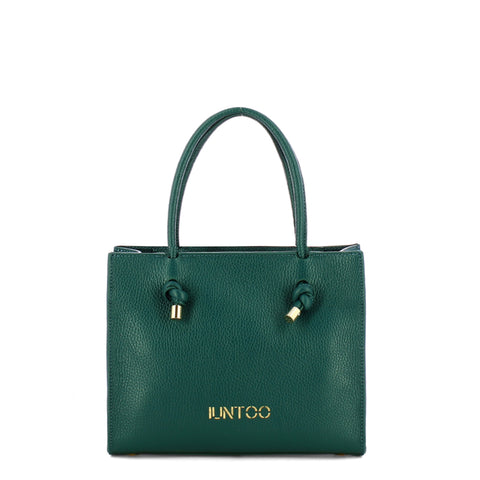 Iuntoo - Nodo Armonia Small Petrolio Handbag - 195003 - PETROLIO/33