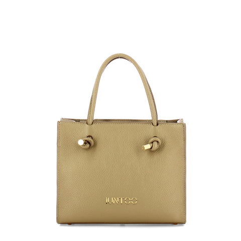 Iuntoo - Nodo Armonia Small Grigio Fossile Handbag - 195003 - GRIGIO/FOSSILE/07