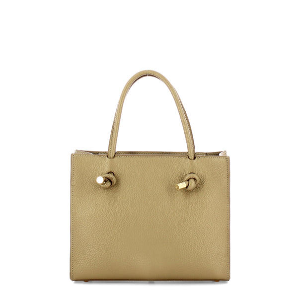 Iuntoo - Nodo Armonia Small Grigio Fossile Handbag - 195003 - GRIGIO/FOSSILE/07