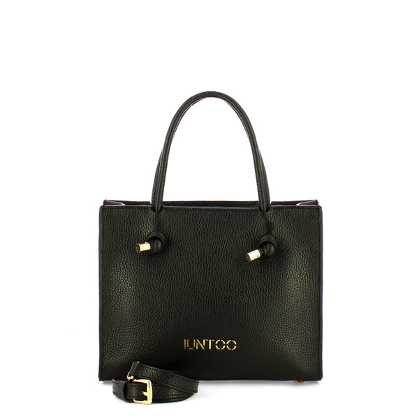 Iuntoo - Nodo Armonia Small Nero Handbag - 195003 - NERO/01