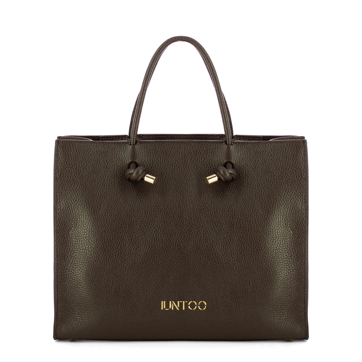 Iuntoo - Nodo Armonia Large Cioccolato Handbag - 195001 - CIOCCOLATO/23