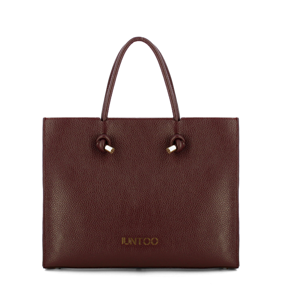 Iuntoo - Nodo Armonia Large Bordeaux Handbag - 195001 - BORDEAUX/54