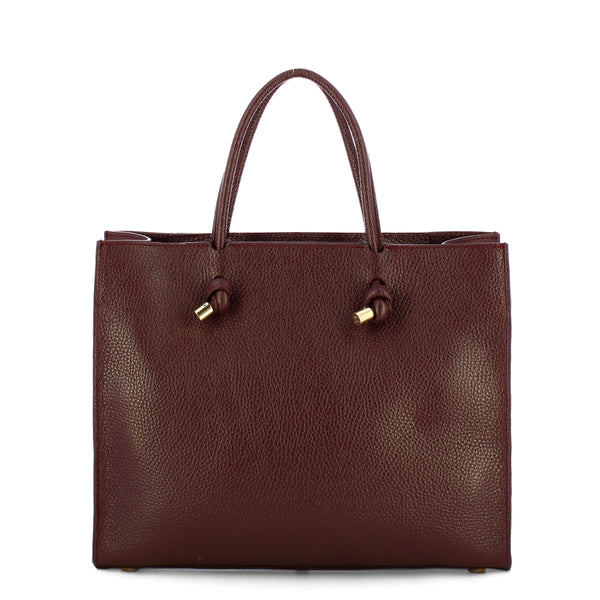 Iuntoo - Nodo Armonia Large Bordeaux Handbag - 195001 - BORDEAUX/54