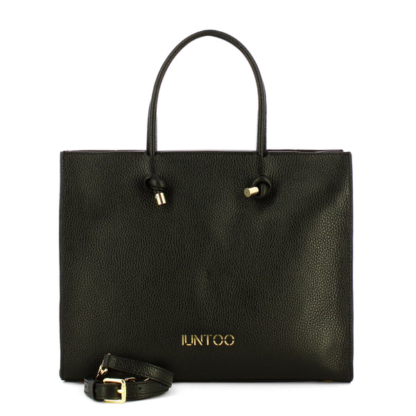 Iuntoo - Nodo Armonia Large Nero Handbag - 195001 - NERO/01