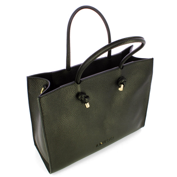 Iuntoo - Nodo Armonia Large Nero Handbag - 195001 - NERO/01