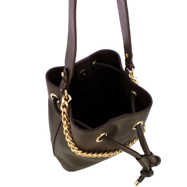 Iuntoo - Nodo Armonia Cioccolato Bucket Bag - 199200 - CIOCCOLATO/23