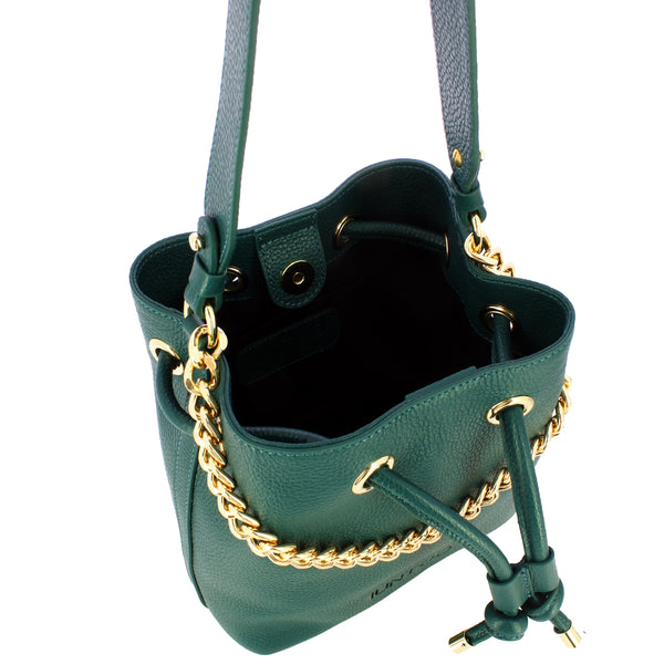 Iuntoo - Nodo Armonia Petrolio Bucket Bag - 199200 - PETROLIO/33
