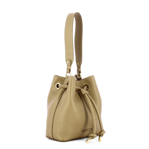 Iuntoo - Nodo Armonia Grigio Fossile Bucket Bag - 199200 - GRIGIO/FOSSILE/07