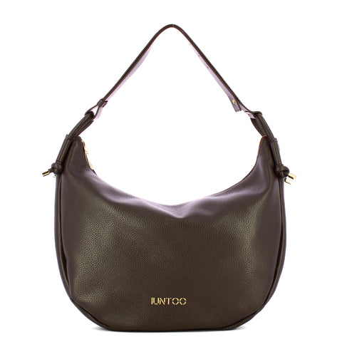 Iuntoo - Nodo Armonia Cioccolato Hobo Bag - 193100 - CIOCCOLATO/23