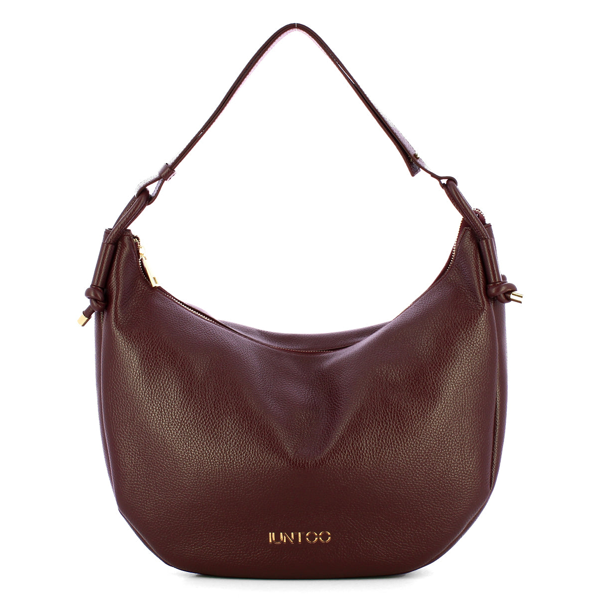 Iuntoo - Nodo Armonia Bordeaux Hobo Bag - 193100 - BORDEAUX/54