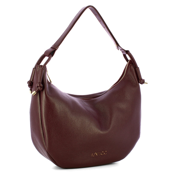 Iuntoo - Nodo Armonia Bordeaux Hobo Bag - 193100 - BORDEAUX/54