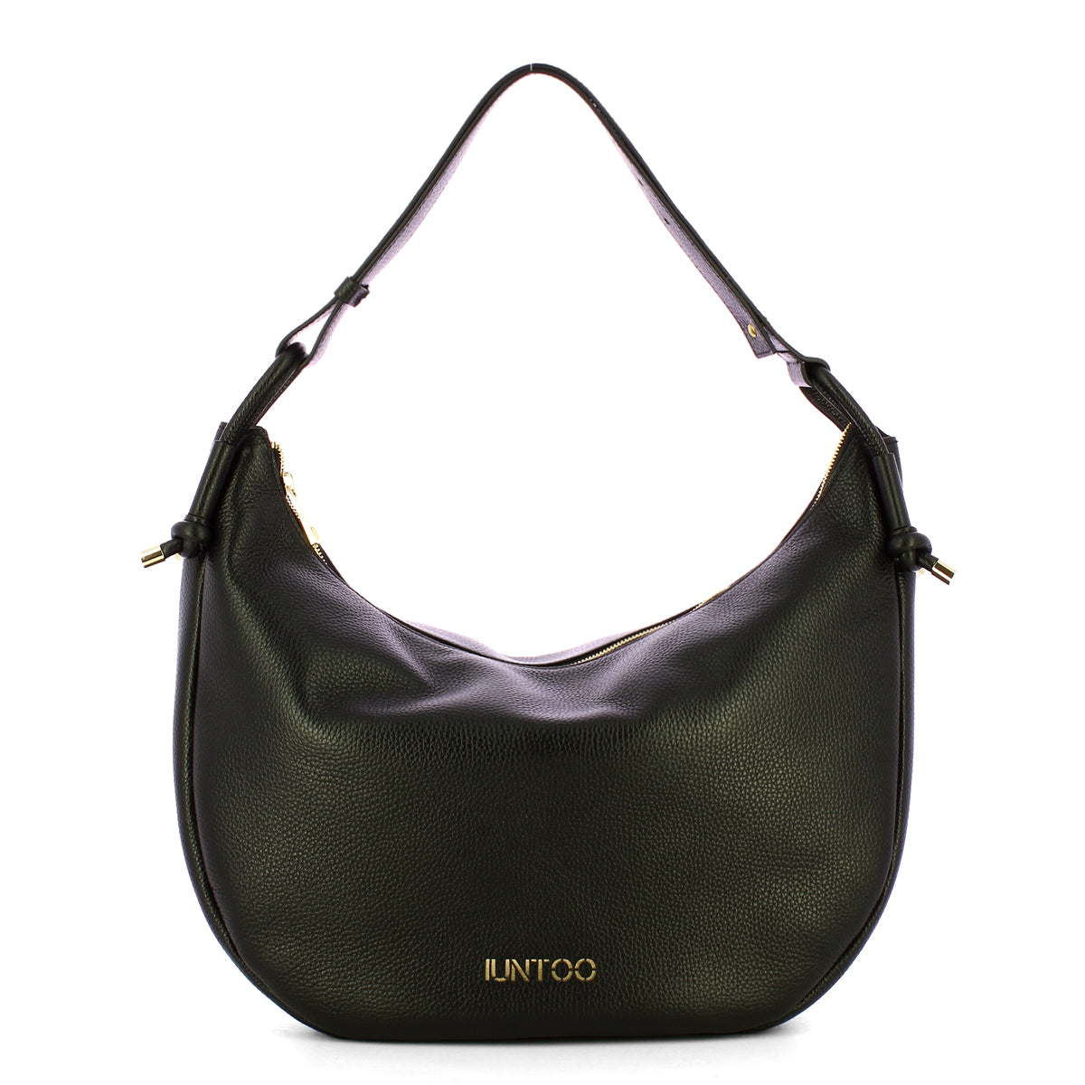 Iuntoo - Nodo Armonia Nero Hobo Bag - 193100 - NERO/01