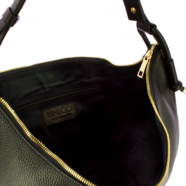 Iuntoo - Nodo Armonia Nero Hobo Bag - 193100 - NERO/01