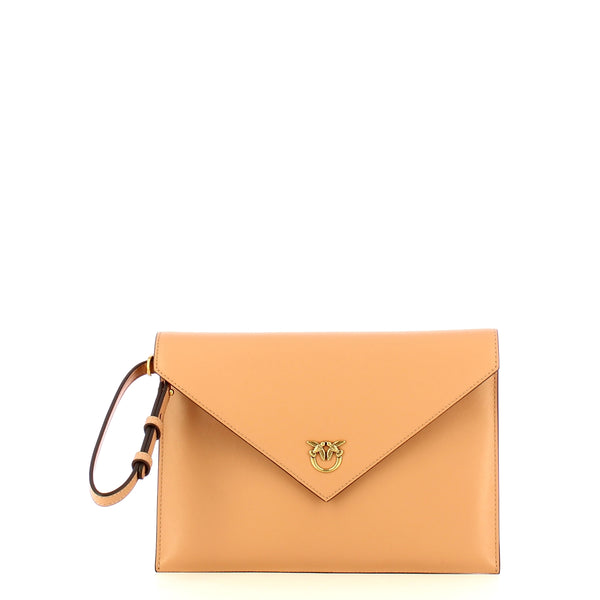 Pinko - Flat Pochette Rosa Toast Antique Gold - 104820A0F1 - ROSA/TOAST-ANTIQUE/GOLD