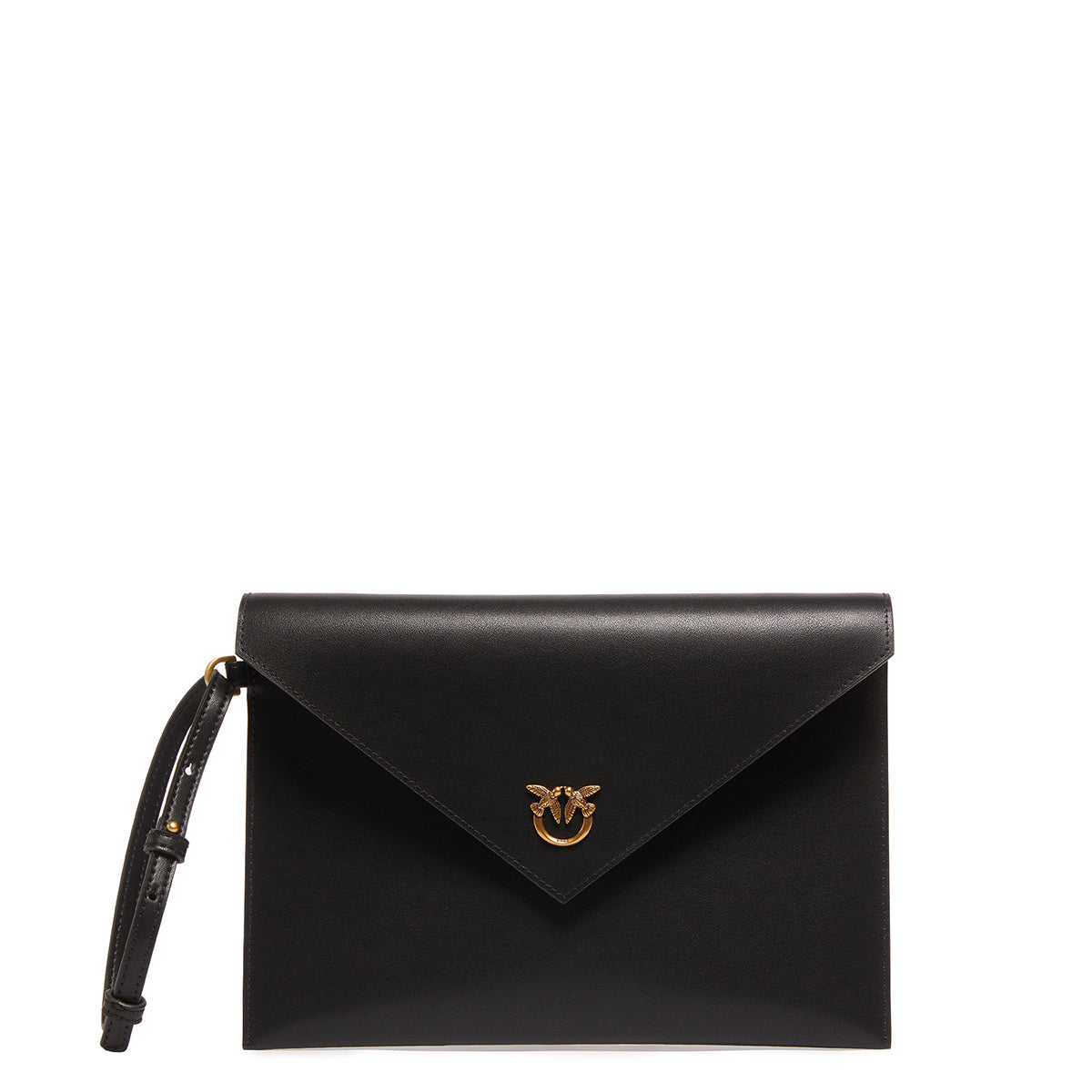 Pinko - Flat Pochette Nero Antique Gold - 104820A0F1 - NERO-ANTIQUE/GOLD