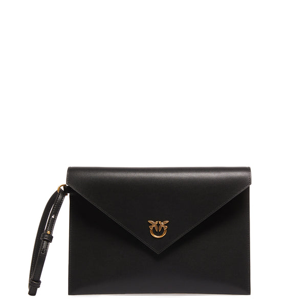 Pinko - Flat Pochette Nero Antique Gold - 104820A0F1 - NERO-ANTIQUE/GOLD