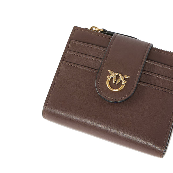 Pinko - Portafoglio Piccolo Multi Purpose Marrone Castano Antique Gold - 103610A0F1 - MARRONE/CASTANO-ANTIQUE/GOLD