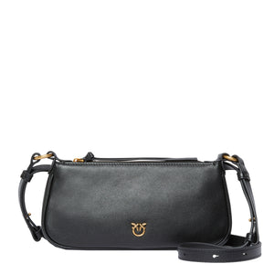 Pinko - Borsa a tracolla Mini Half Moon Nero Antique Gold - 105069A0QO - NERO-ANTIQUE/GOLD