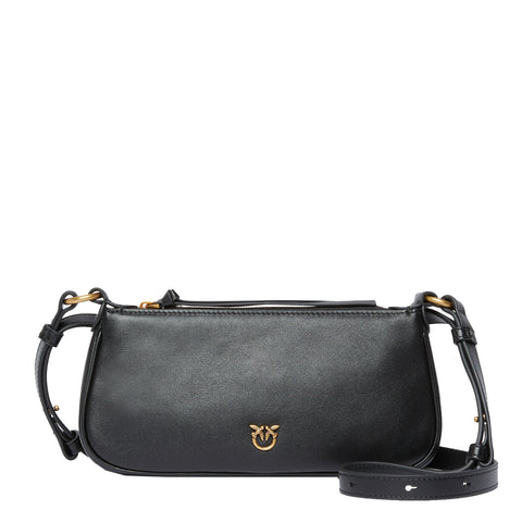 Pinko - Borsa a tracolla Mini Half Moon Nero Antique Gold - 105069A0QO - NERO-ANTIQUE/GOLD