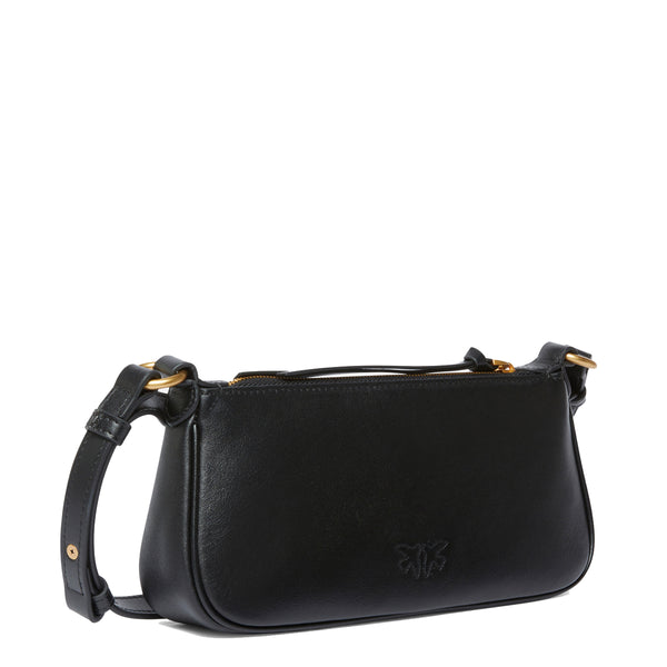 Pinko - Borsa a tracolla Mini Half Moon Nero Antique Gold - 105069A0QO - NERO-ANTIQUE/GOLD