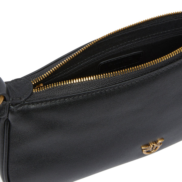 Pinko - Borsa a tracolla Mini Half Moon Nero Antique Gold - 105069A0QO - NERO-ANTIQUE/GOLD